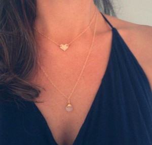 Layered necklaces