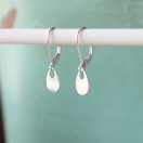 Sterling Silver Open Teardrop Dangle Earrings - Image 6