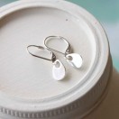 Sterling Silver Open Teardrop Dangle Earrings - Image 2