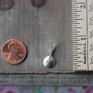 Small Silver Rounded Disc Leverback Earrings - Image 4