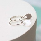 Sterling Silver Open Teardrop Dangle Earrings - Image 3